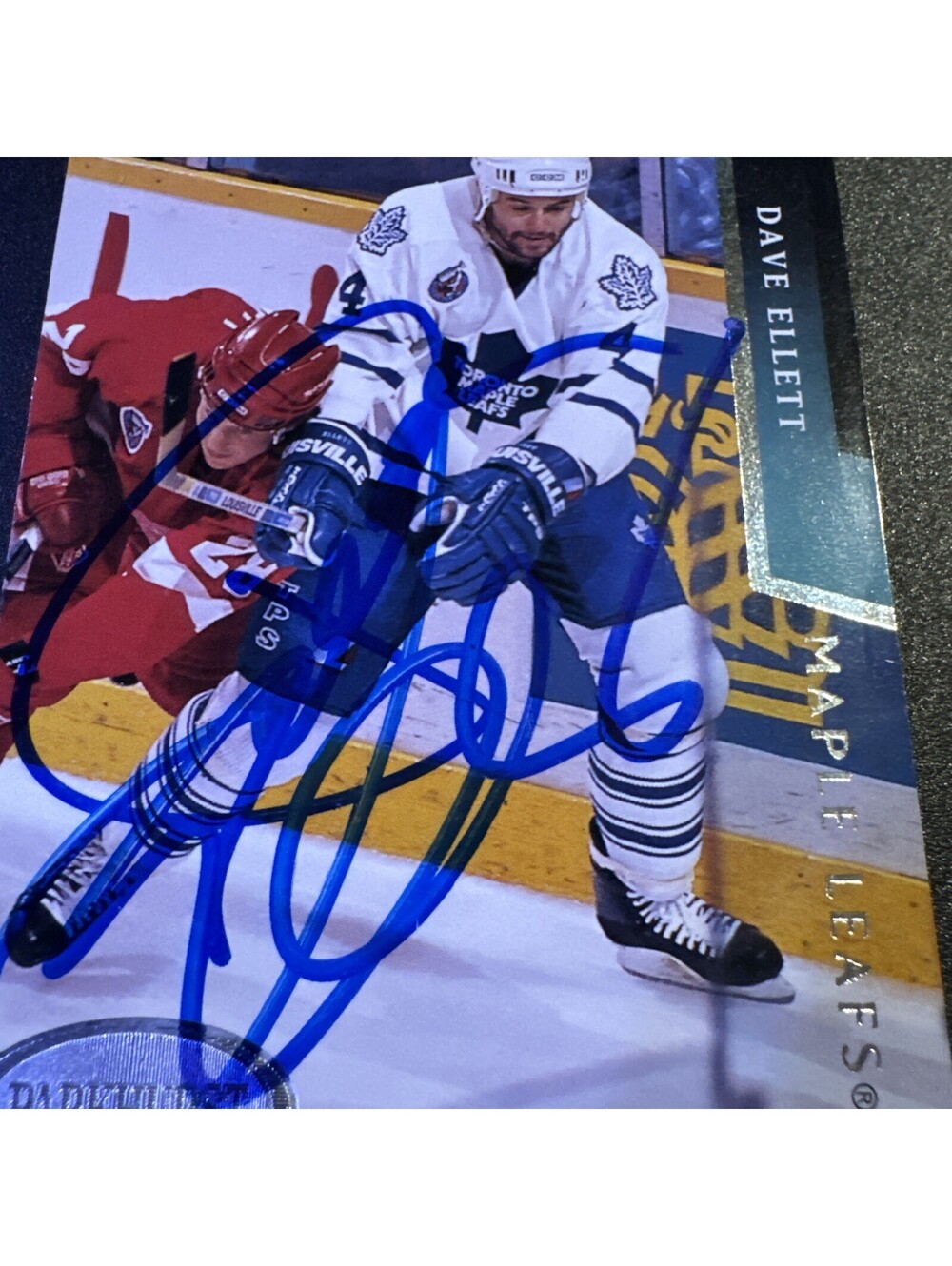 Autographed 1993-94 Parkhurst - Dave Ellett #205 TTM No COA - Picture 2 of 3
